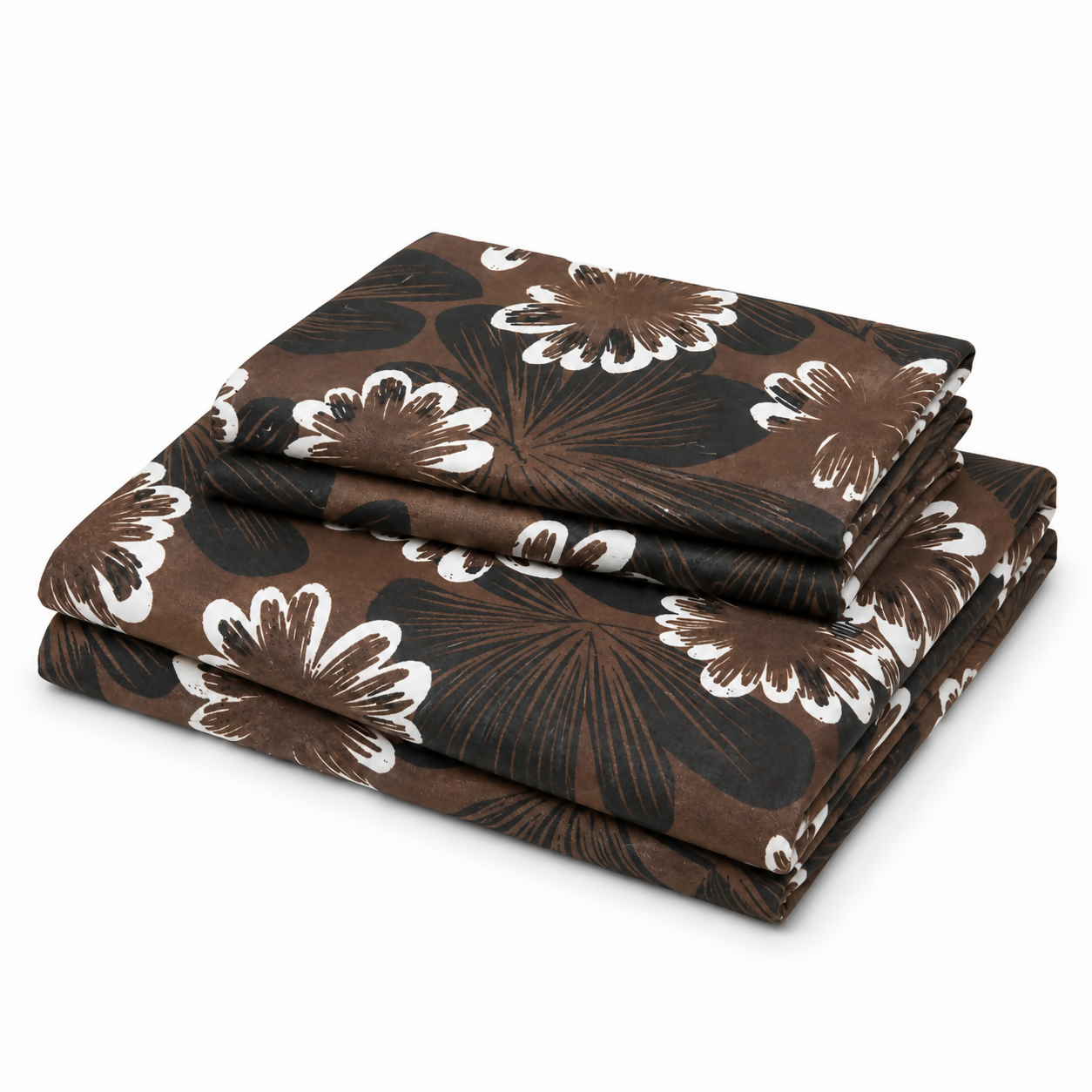 Royal Double Bedsheet Set with 2 Pillow Covers, Double Bed Bedsheet, 220 × 240 cm ( Brown)