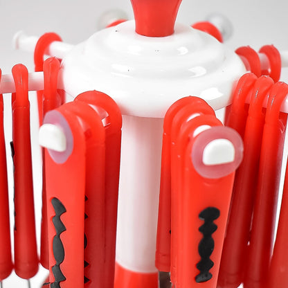 Classic 24-Piece Stainless Steel Cutlery Set with Stand – Elegant Dining Table Set