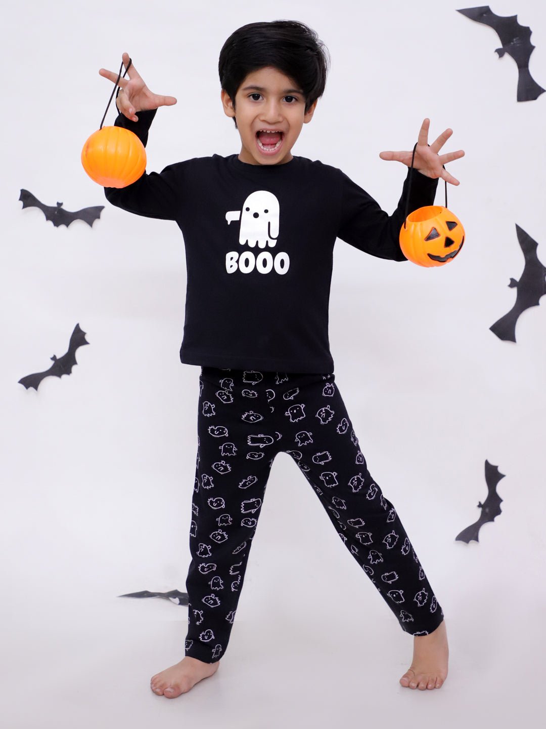 Baby and Kids Pajama Nightsuit Set - Boo Baby - TPS - MP - BOBYK - 0 - 6