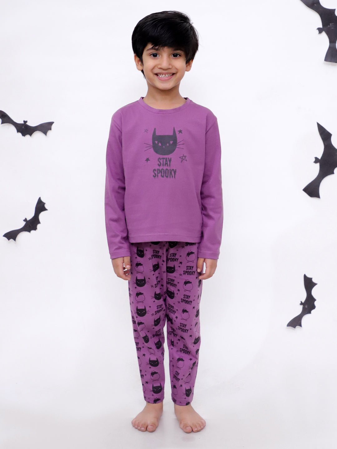 Baby and Kids Pajama Nightsuit Set - Stay Spooky - TPS - MP - STSPK - 0 - 6