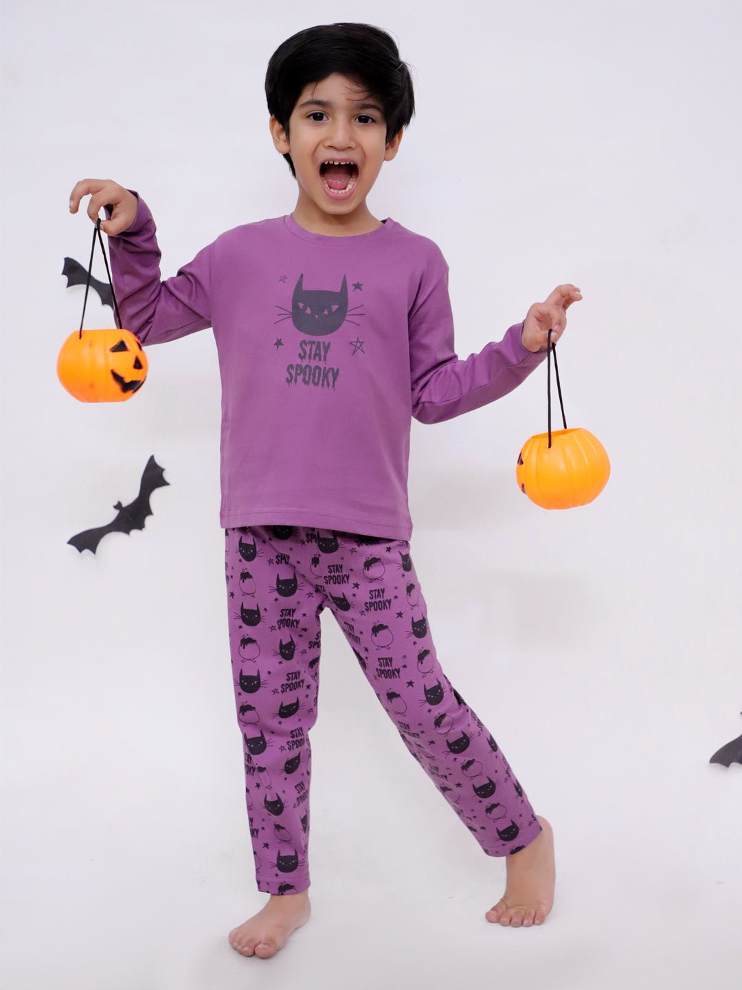 Baby and Kids Pajama Nightsuit Set - Stay Spooky - TPS - MP - STSPK - 0 - 6