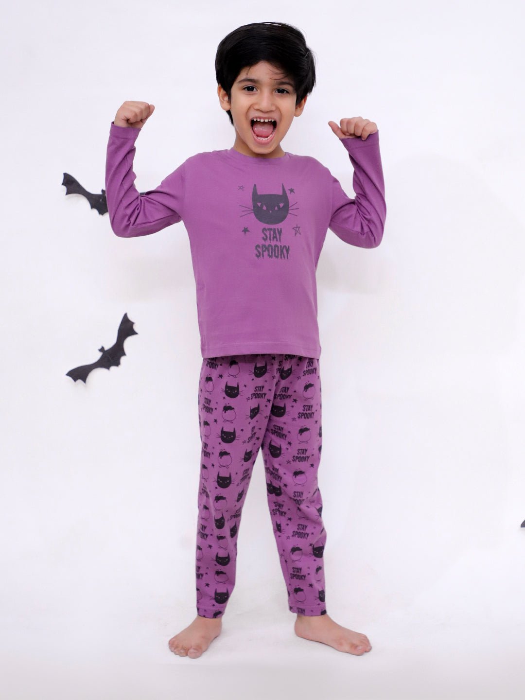 Baby and Kids Pajama Nightsuit Set - Stay Spooky - TPS - MP - STSPK - 0 - 6