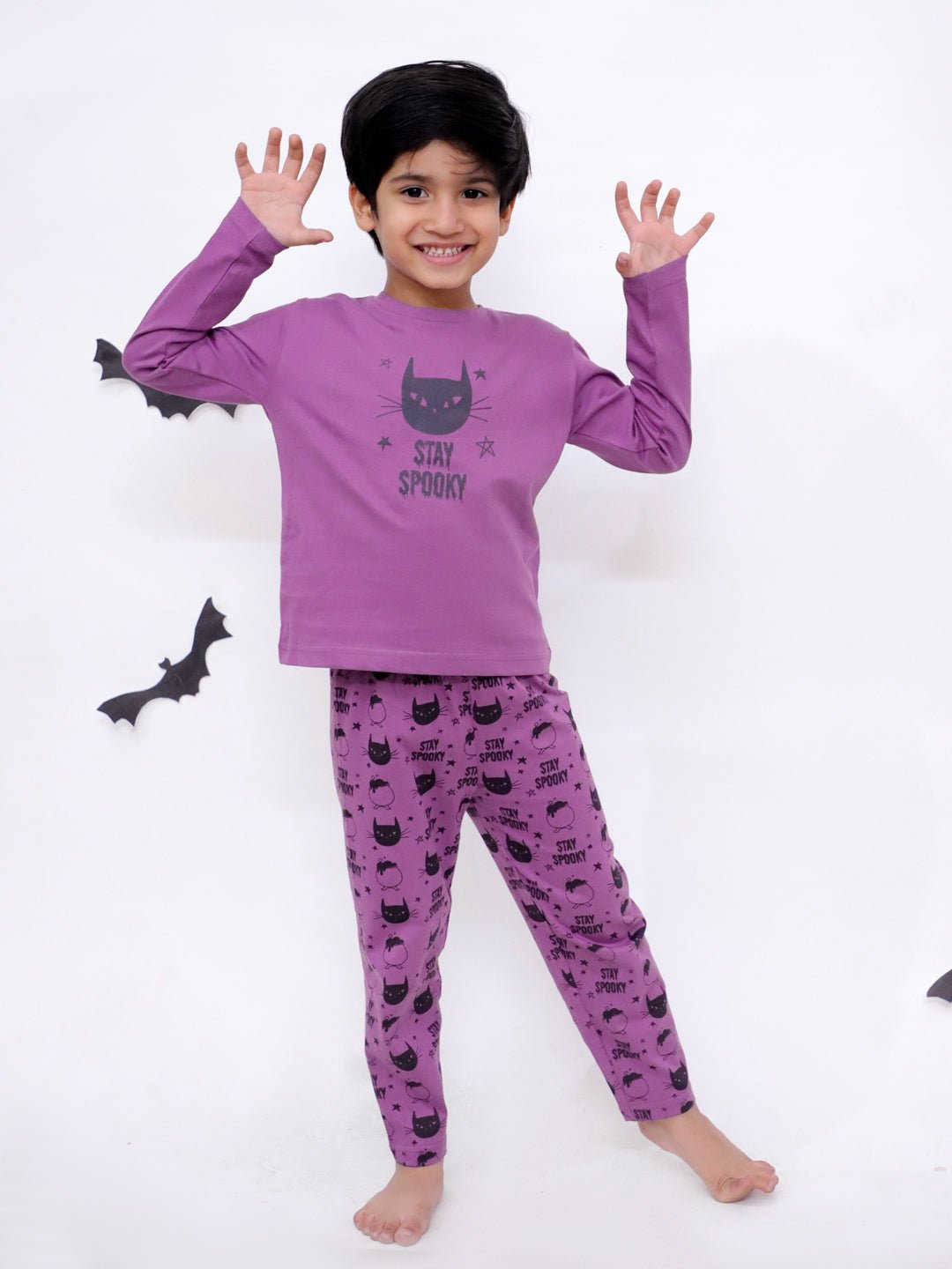 Baby and Kids Pajama Nightsuit Set - Stay Spooky - TPS - MP - STSPK - 0 - 6