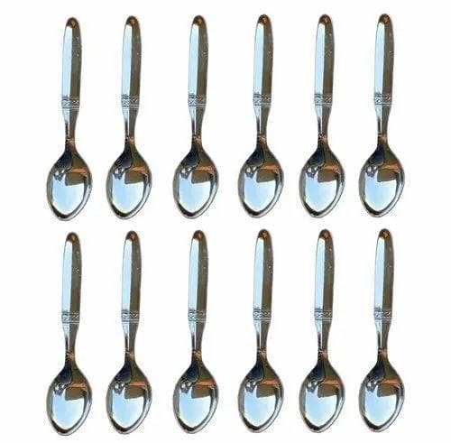 New Stainless-steel Spoons (pack of 12) - HalfPe