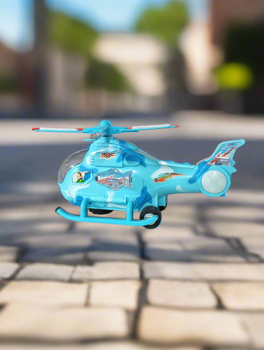 Musical Helicopter Toy for Kids (Blue)