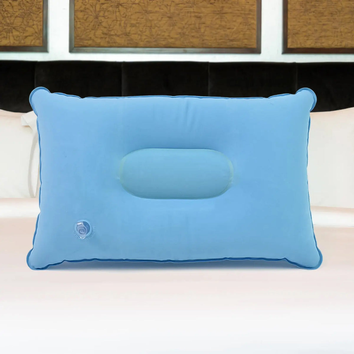 Comfortable Inflating Travel Pillow (3421 Cm  1 Pc  Mix Color) HP DD