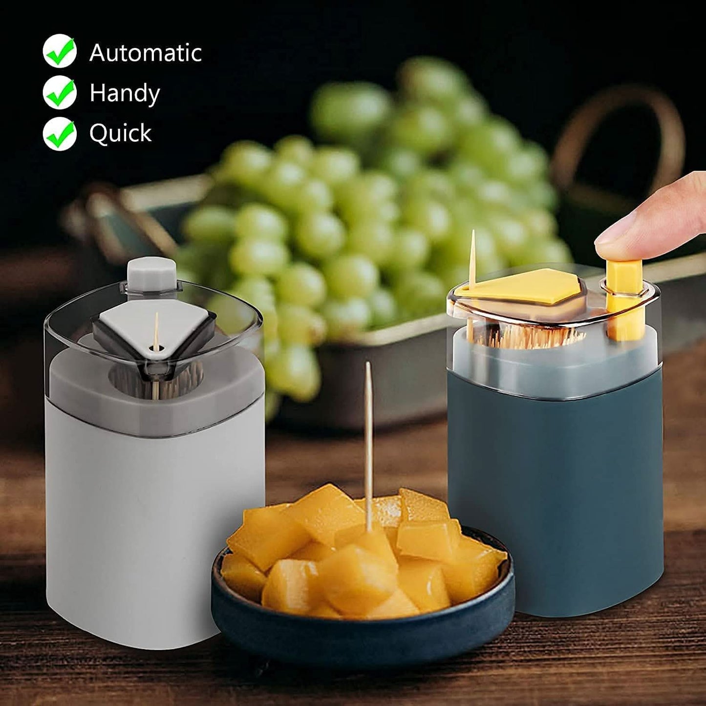 Automatic Toothpick Dispenser – Pop-Up Holder for Kitchen & Restaurant