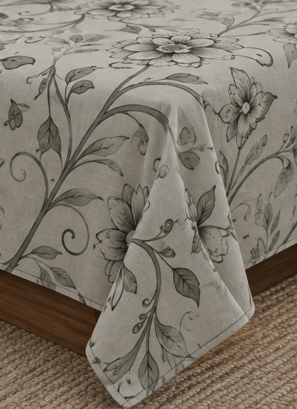 Petal 100% Pure Cotton Percale Super King Bedsheet With 2 Pillow Covers