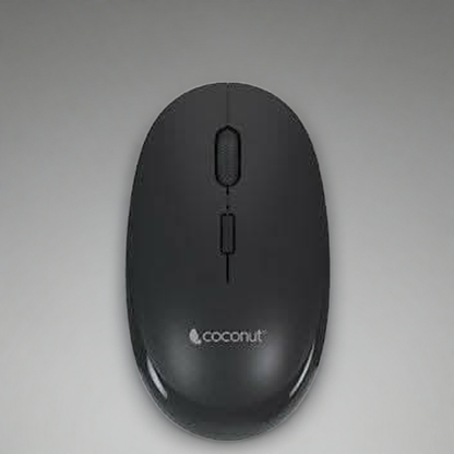 Coconut Glory Wireless & Bluetooth Mouse(Black)