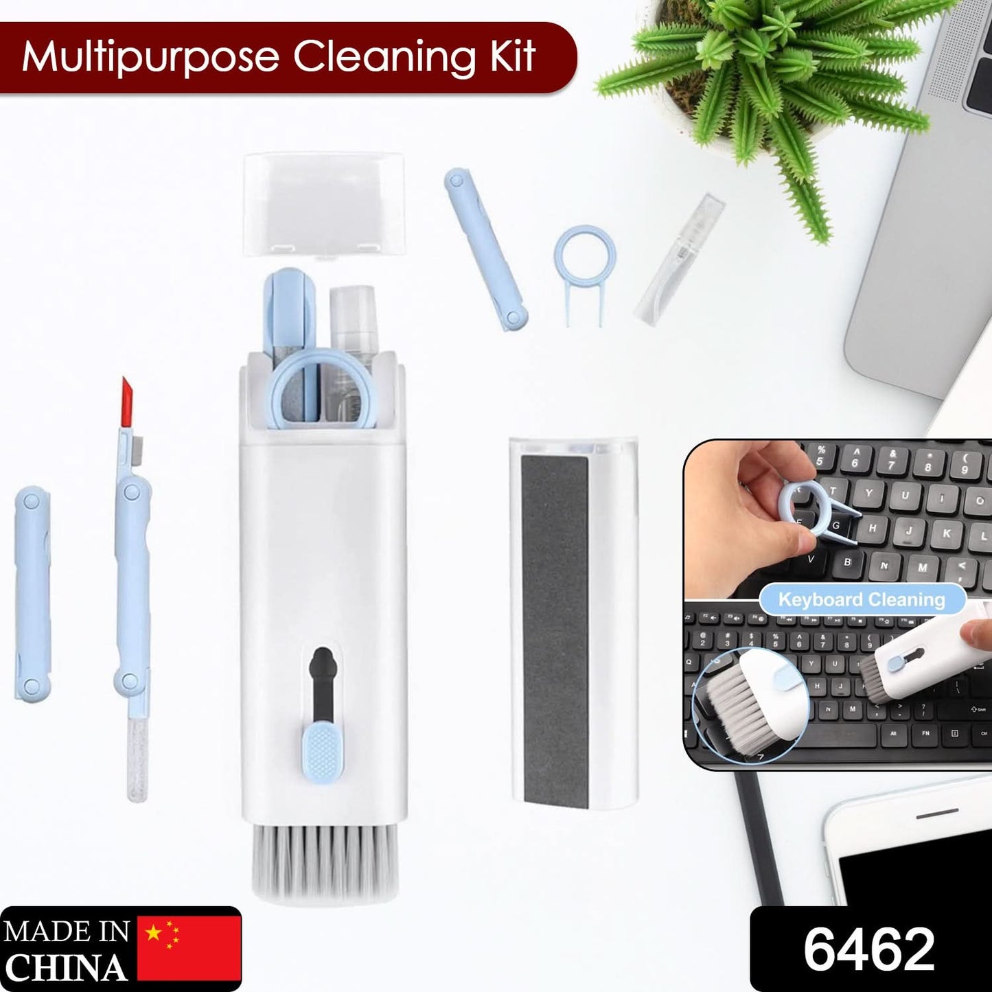 7-in-1 Electronic Cleaning Kit – For Screen, Keyboard, Earbuds & More.