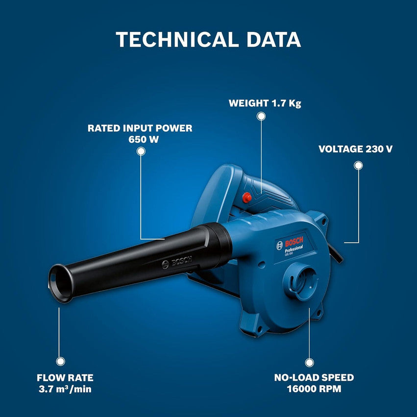 Bosch GBL 650 Airfoil Air Blower (Corded)