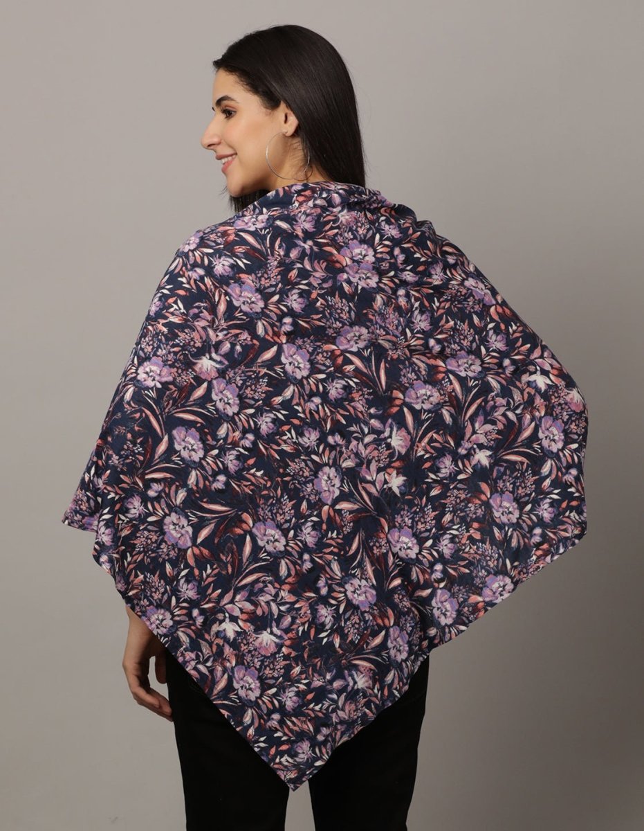Blue Floral Nursing Cover and Top - NURC-BLFRL