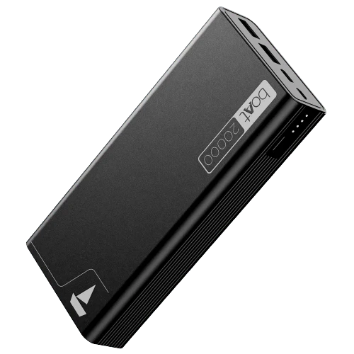 boAt एनर्जीशूरूम PB400 पावरबैंक 20000mAh बैटरी, 22.5w फास्ट चार्जिंग, 12-लेयर स्मार्ट IC प्रोटेक्शन और एल्युमीनियम अलॉय केसिंग के साथ (कार्बन ब्लैक)