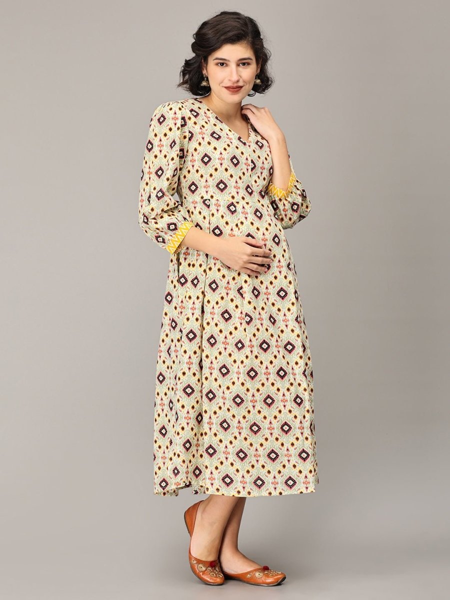 Brightest Moment Maternity and Nursing Kurti Dress - DRS-SK-MLOV-S