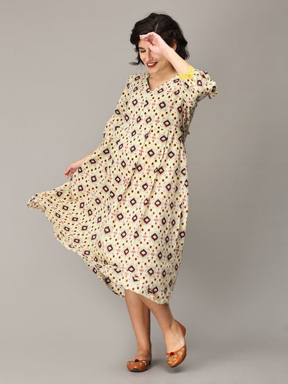 Brightest Moment Maternity and Nursing Kurti Dress - DRS-SK-MLOV-S