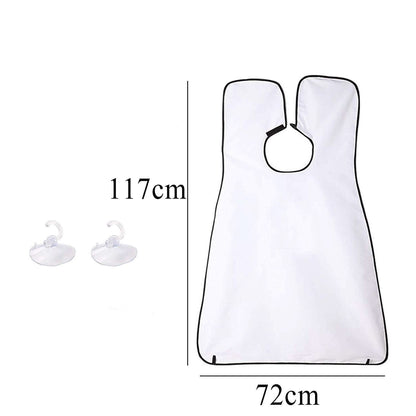Shaving Beard Apron with Suction Cups – No-Mess Beard Catcher for Sink and Bathroom