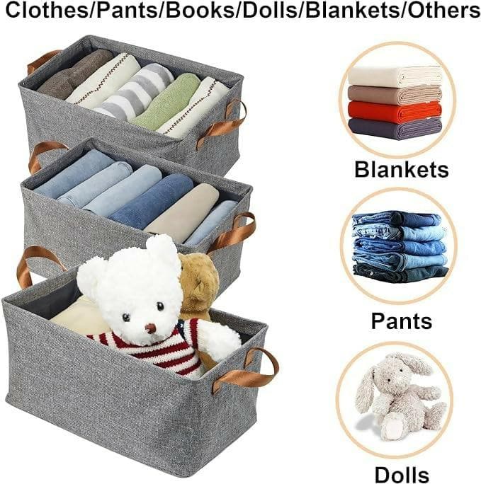 Multi Functional Folding Wardrobe Clothes Organizing Basket - HalfPe