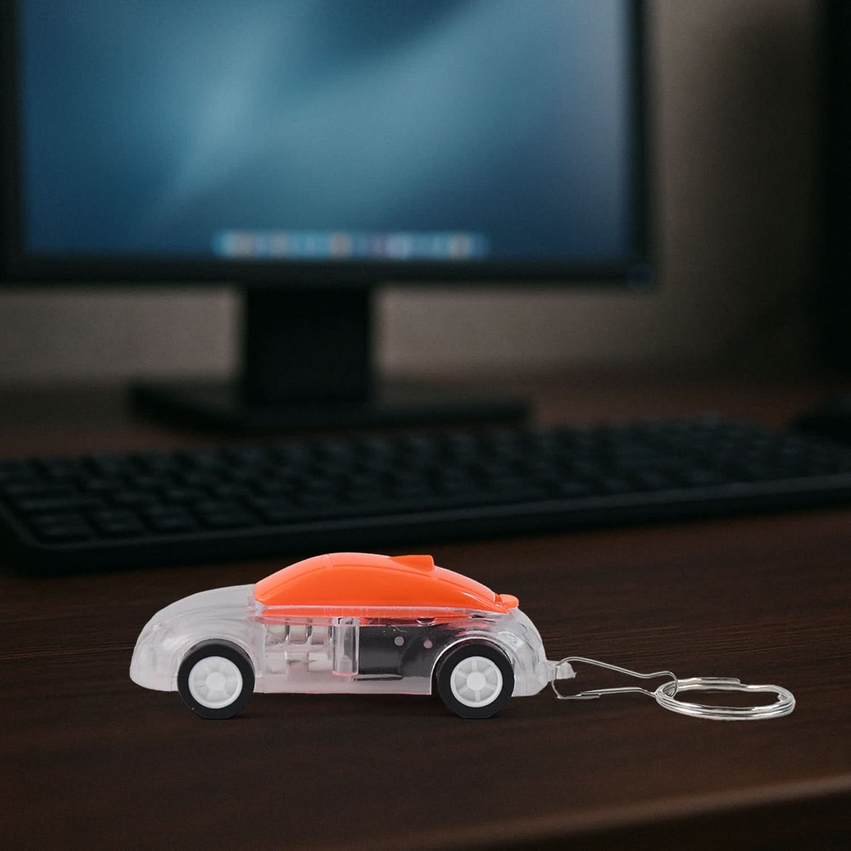 Mini Car Shape Led Keychain Light +(1 Pc Random Color) HP DD