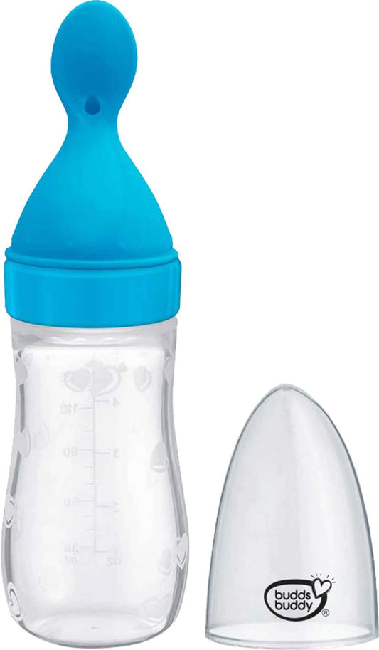 Buddsbuddy silicone cereal feeder 125ml bb7154 (blue)