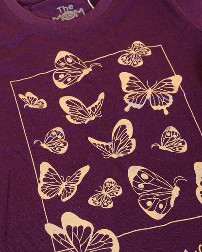 Butterflies Girls Top And Leggings Set - KCW-AN-BTLG-1-2