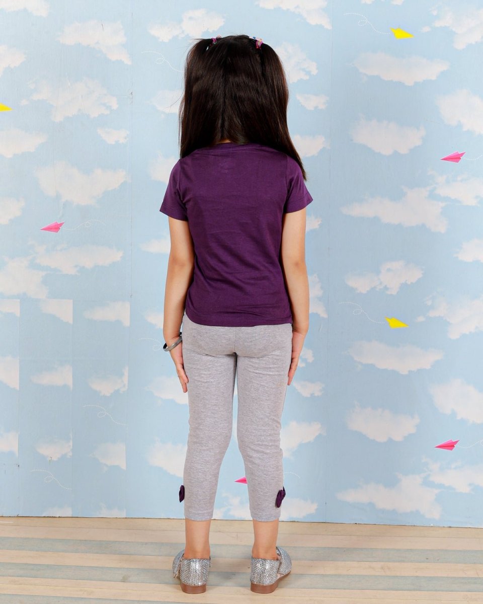 Butterflies Girls Top And Leggings Set - KCW-AN-BTLG-1-2