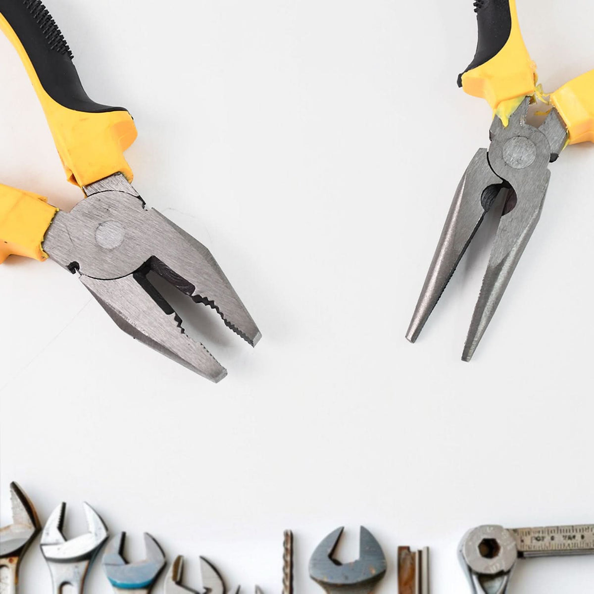 Long Nose Plier And Flat Mouth Plier Combo Tools (2 Pc Set) HP DD