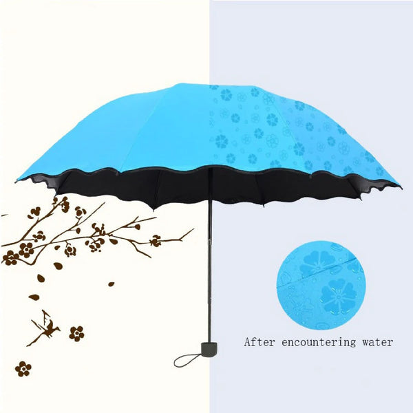 Changing Secret Blossoms With Water Magic Print Z umbrella