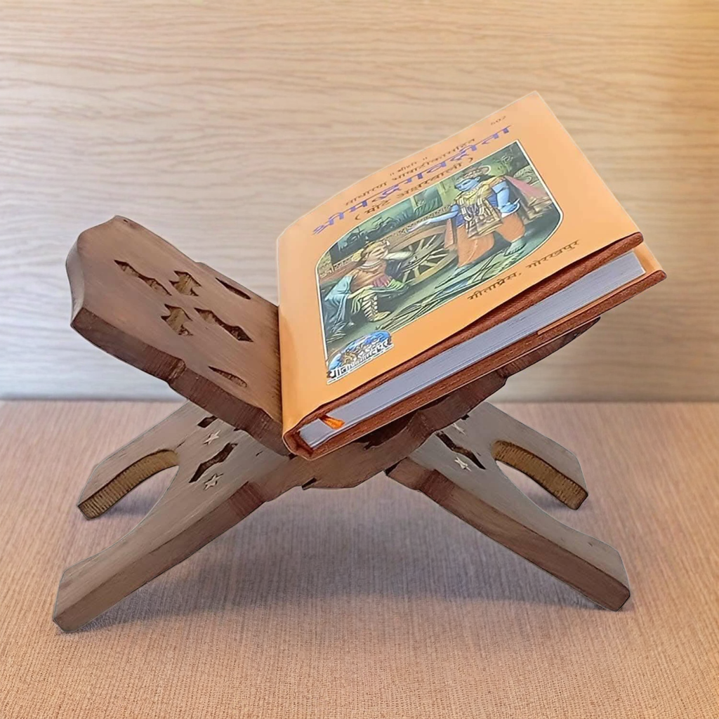 Santarms Book Stand Wooden for Reading (12 Inches)