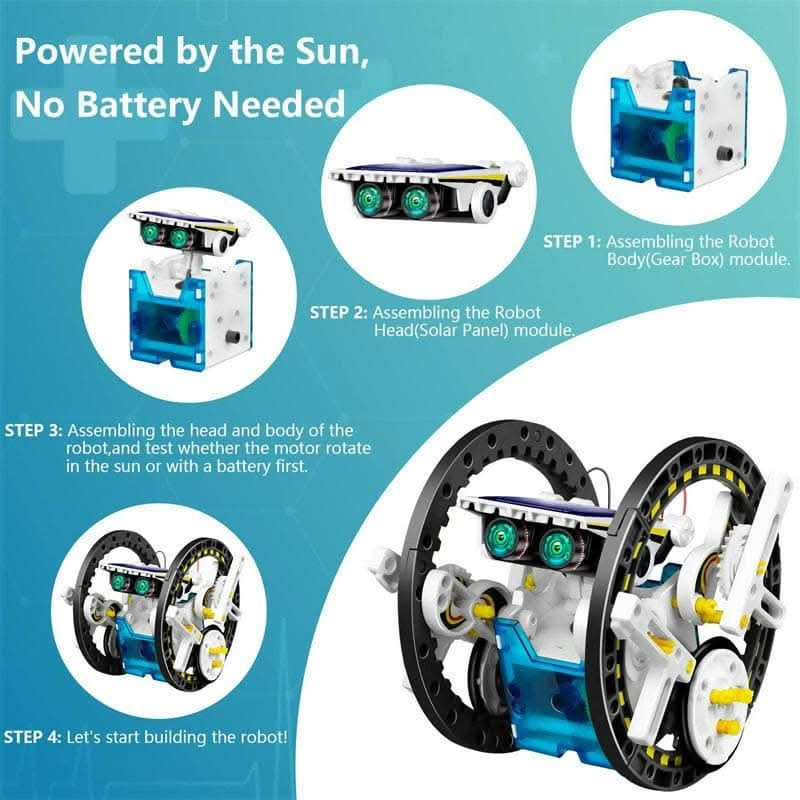 13-in-1 Solar Educational Robot Kit Toys - HalfPe