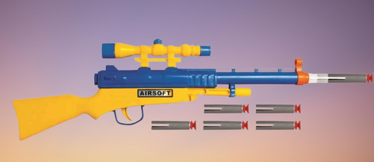 Airgun with suction bullets (Mixed colours)