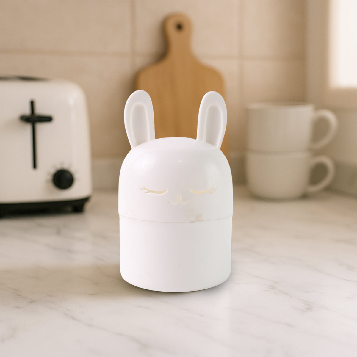 Adorable Bunny Multipurpose Kitchen Storage Box with Cute Desktop Organizer  (1 Pc)