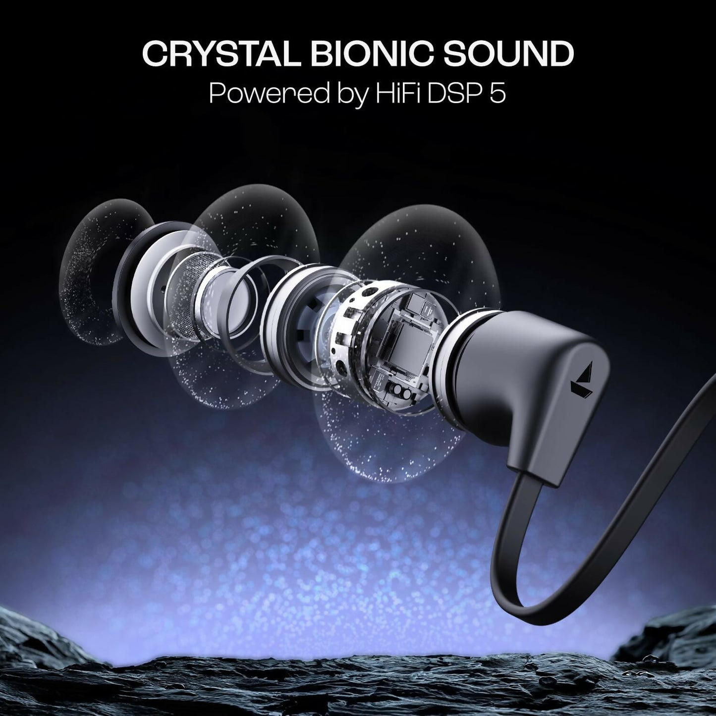 boAt Rockerz Trinity Wireless in Ear Earphones with 150H Playtime, Crystal Bionic Sound Powered by HiFi, Signature Sound, Beast™ Mode, Enx™ Tech, ASAP™ Charge,IPX5,Dual Pairing(Multicolor)