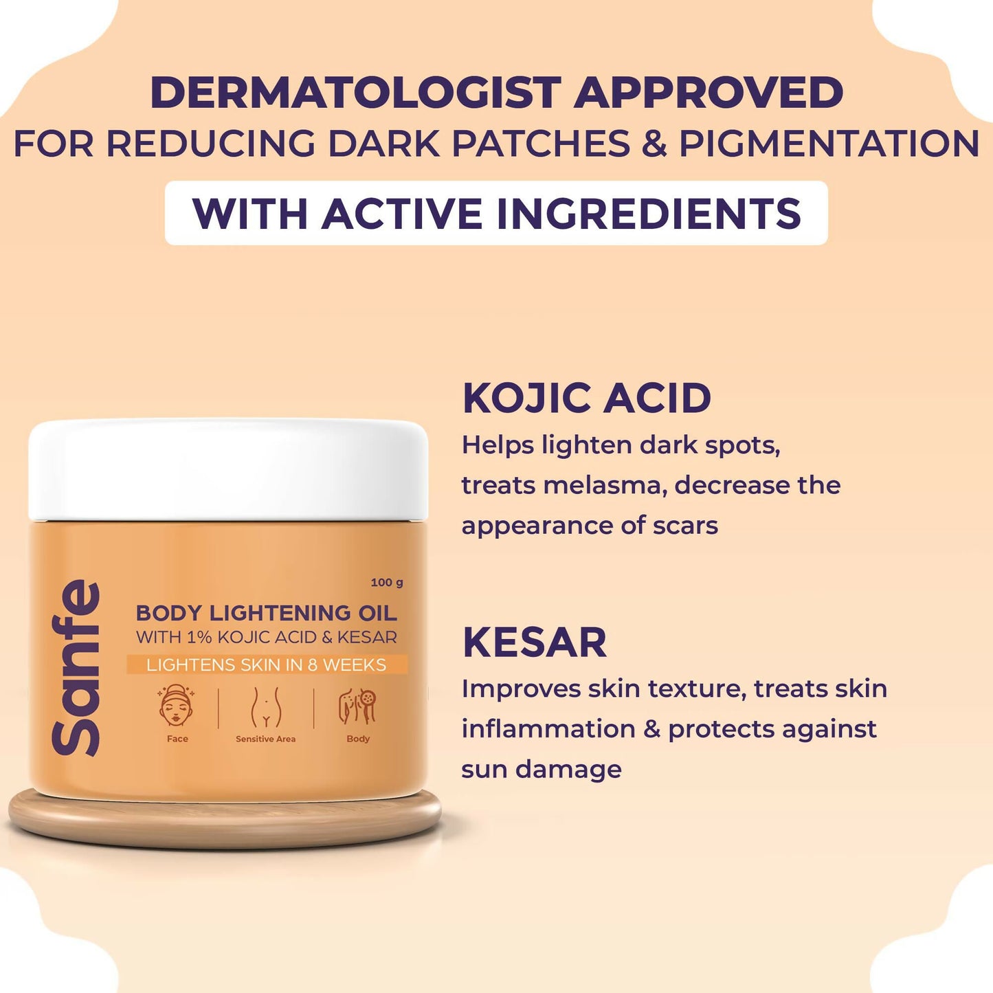 Sanfe Instant Glow Body oil gel | Instant Glow & Multivitamin Enriched For Even Tone Skin | Lightweight Moisturizing Body Oil | 24 Hrs Long-Lasting Radiance - 200ml