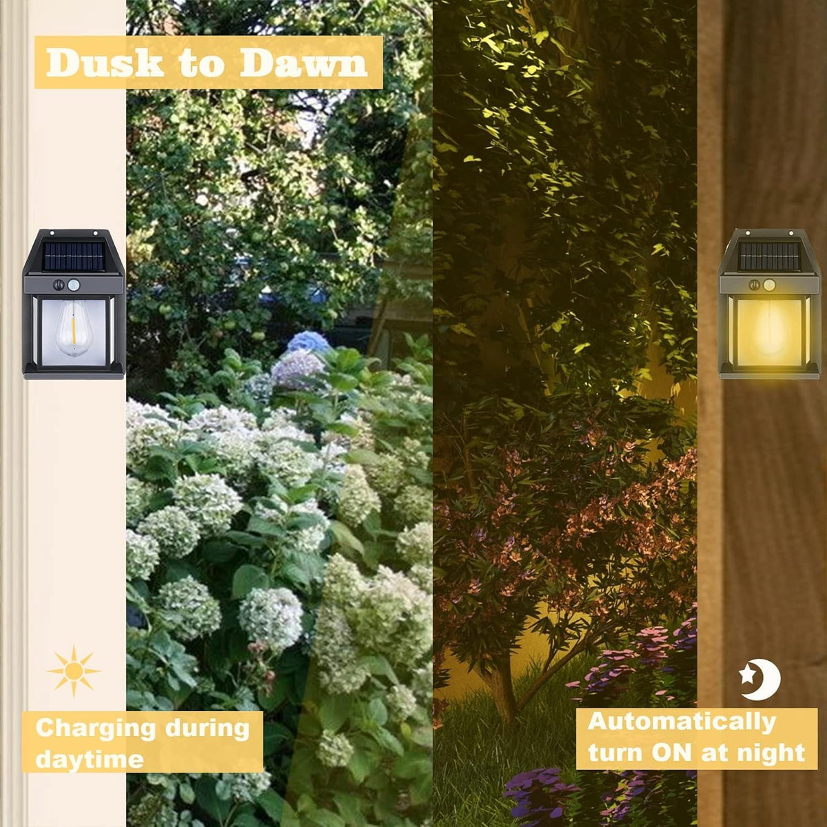 Solar Wall Lights  Lamp Outdoor Wireless Dusk To Dawn Porch Lights Fixture Solar Wall Lantern With 3 Modes  Motion Sensor Waterproof Exterior Lighting With Clear Panel (1 Pc )