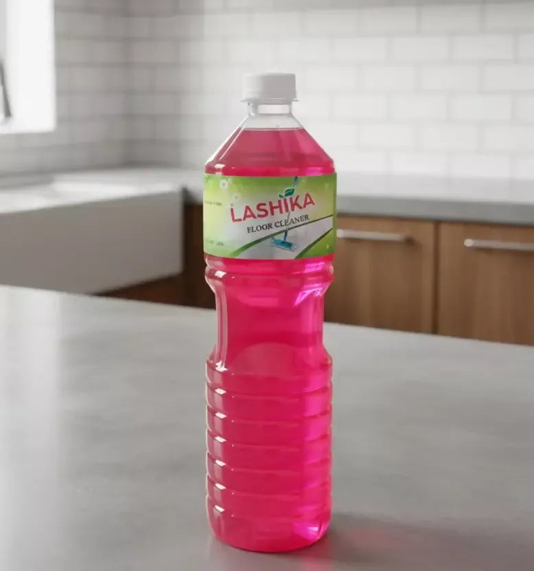 Lashika Herbal Floor Cleaner – Rose Fragrance with Powerful Herbal Cleaning (1 L) Mahathi Enterprises