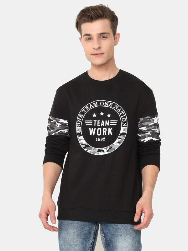 ARDEUR Mens Typography Printed Sweatshirts AFS03 ARDEUR