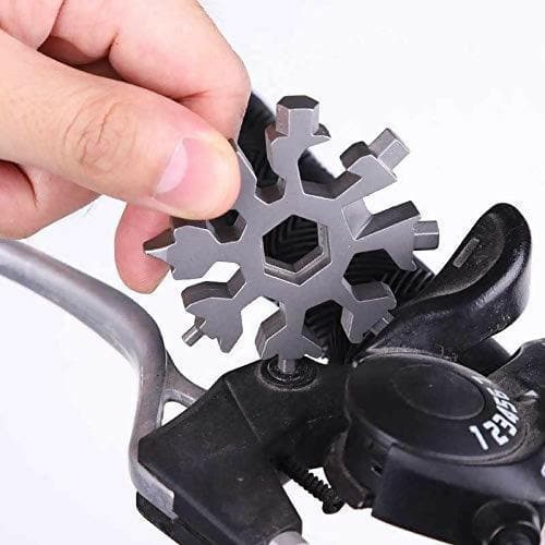 18-in-1 Stainless Steel Snowflake Multi-Tool as Keychain driver, Bottle Opener Tool - HalfPe