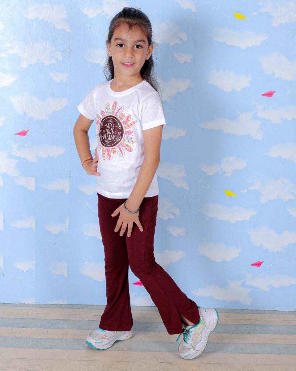 Catch Your Dreams Girls Top And Flared Pant Set - KCW-AN-CDPT-1-2