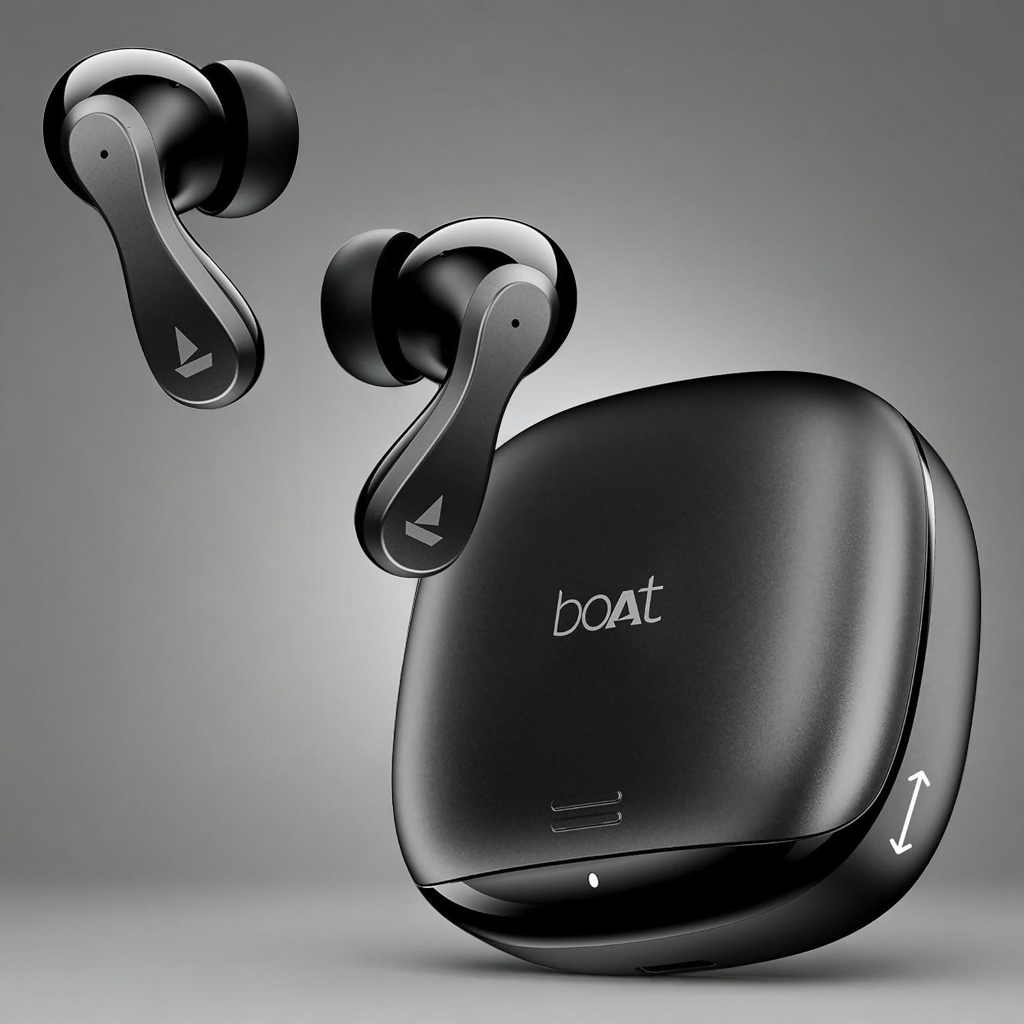 boAt 2025 Launch Airdopes 313, Stream Ad Free Music via App Support, Bluetooth & TWS Ear Buds Wireless Earphones with mic (Multicolor)