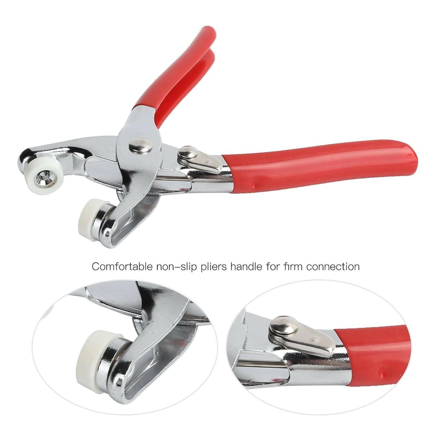 Adjustable Stainless Steel Pliers Press Set with Snap Button - HalfPe