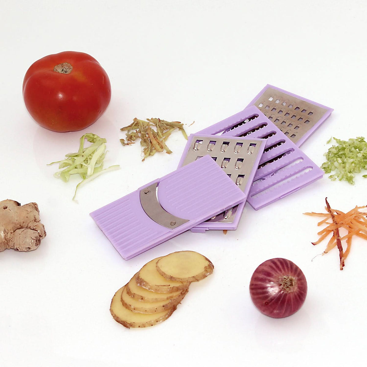 4-in-1 Slicer Grater – Multifunctional Kitchen Tool for Slicing, Grating, and More HP DD