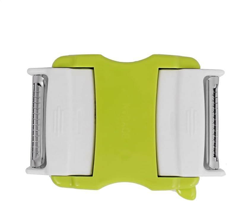 Metal Blade Stretchable Fruit Vegetable Peeler Yellow Green - HalfPe