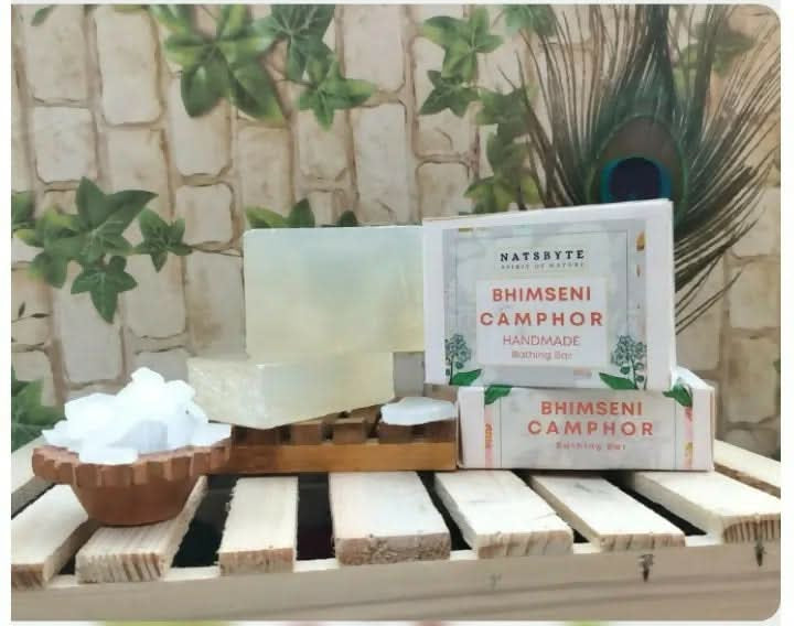 The Earth Trading Handmade Camphor Soap for Bath (120g) The Earth Trading company