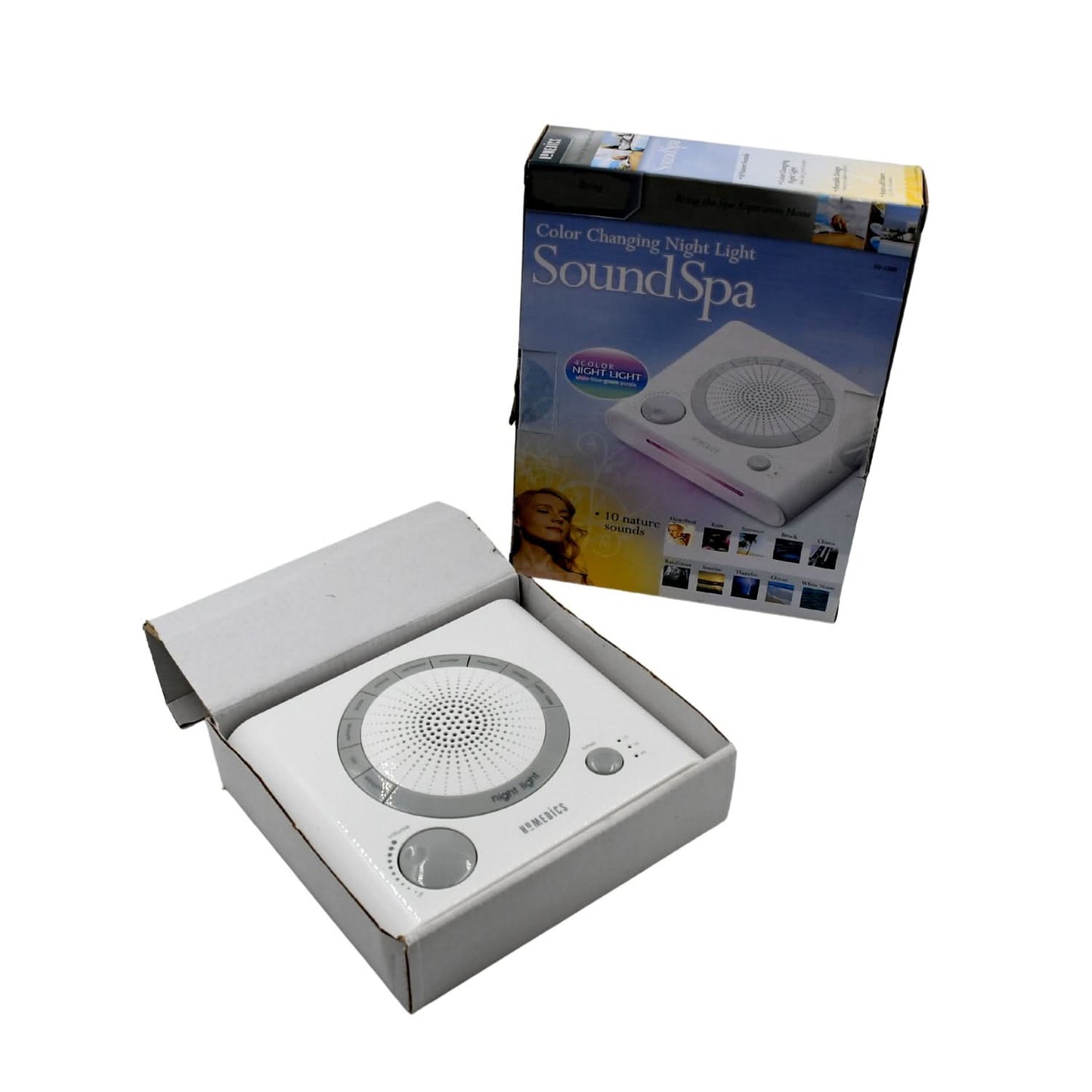 Sleep Sound Machine with 8 Soothing Natural Sounds, Timer & Dual Power Options