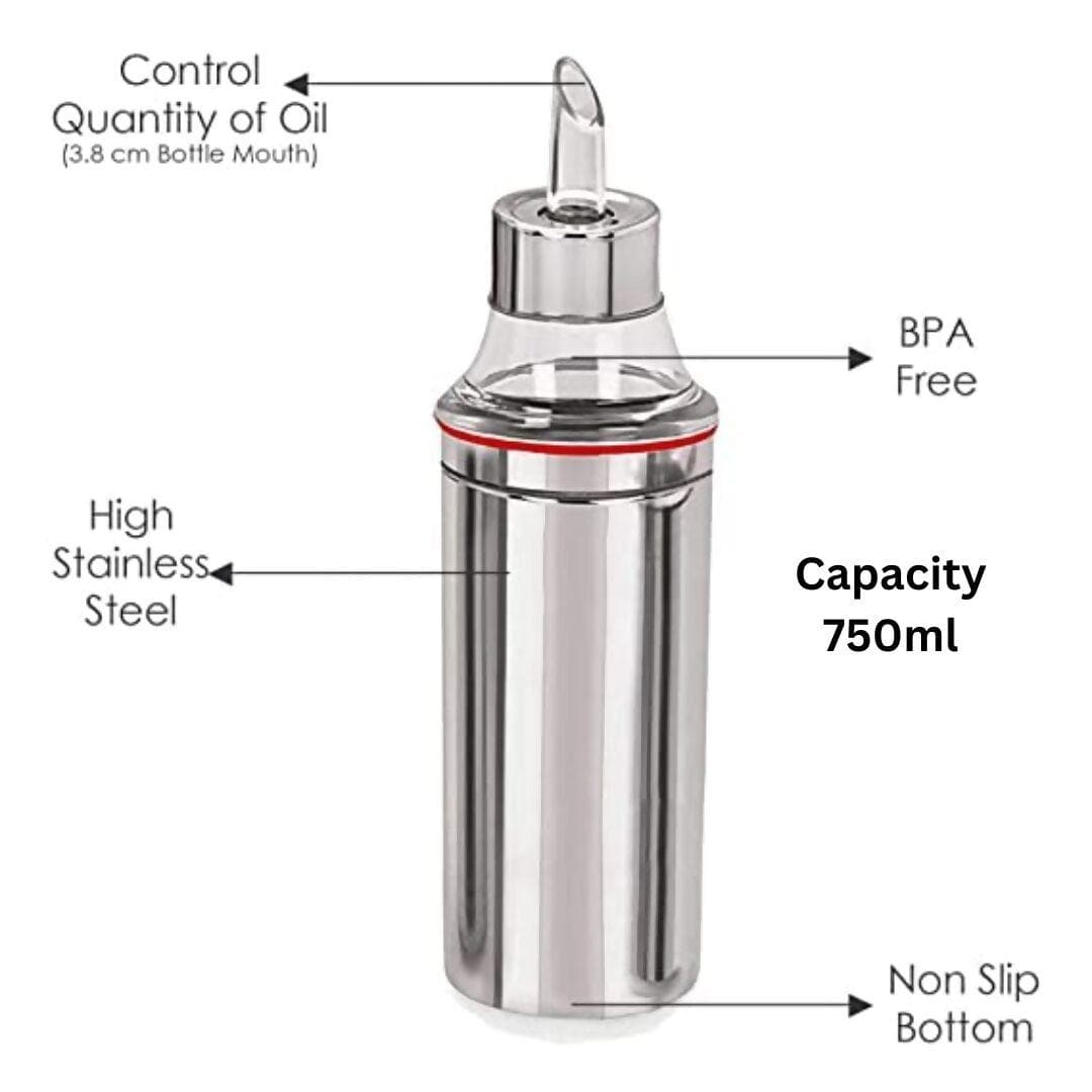 Stainless-Steel Oil Dispenser - HalfPe