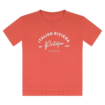 Cotton Printed Tops/Tunics for Girls, Orange