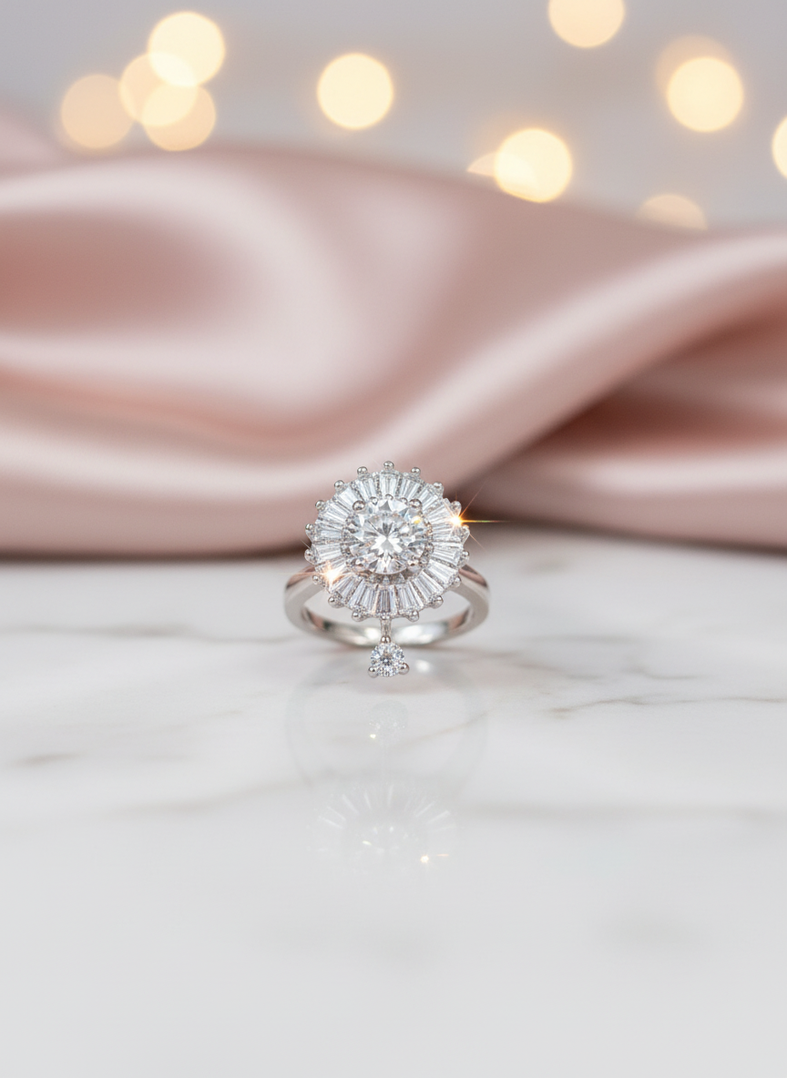 Silver Plated Ring for Women, Silver