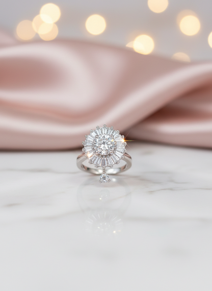 Silver Plated Ring for Women, Silver