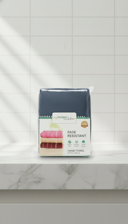 Trident Classic & Dream Hand Towel Collection with Fade Resistant & 100% Cotton (60X40 cm)
