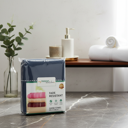 Trident Classic & Dream Hand Towel Collection with Fade Resistant & 100% Cotton (60X40 cm) HalfPe - FW -TPT